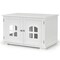 Large Wooden Cat Litter Box Enclosure Hidden Cat Washroom with Divider